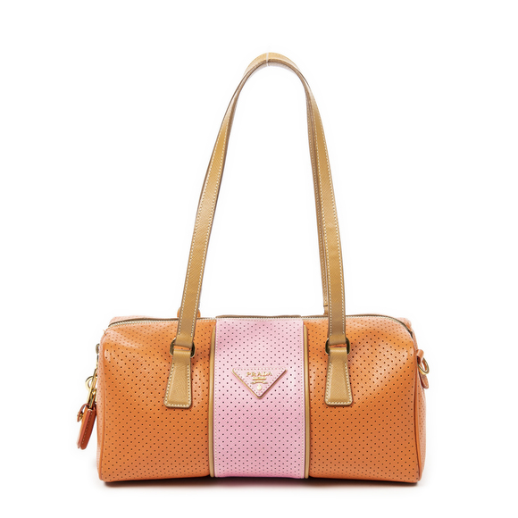 Prada Handbags - Prada Mini Perforated Boston